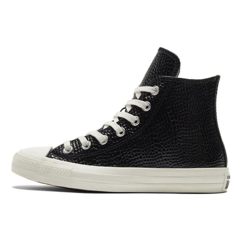 

Converse Chuck Taylor All Star Leather Comfortable and Breathable Non-Slip and Abrasion Resistant High-Top Board Shoes Women s Black 35