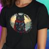Frauen T Shirt Katzen Ritter Baumwolle GrE S Bis 3xl Vintage Top For Everyday Wear Slightly Designer Clothes