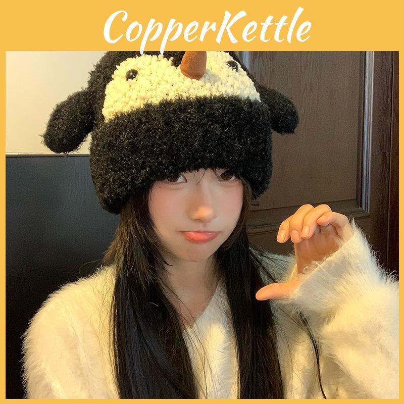 Winter Penguin Beanie For Women With Windproof Knit Material And Casual Style