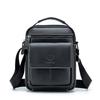 Top-Grain Leather Messenger Bag for Men
