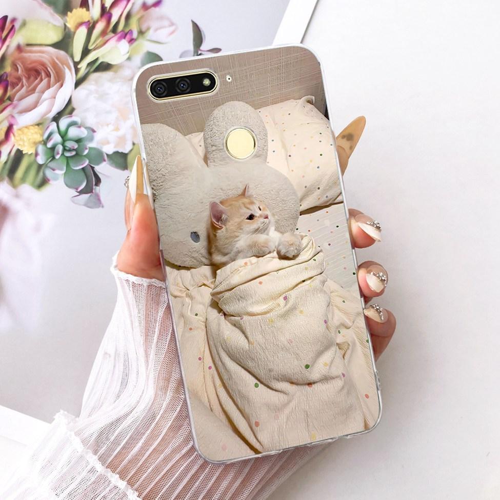 For Huawei Y6 Prime 2018 Case Transparent Cute Fashion Butterfly Funny Painted Casing For Huawei Y6Prime 2018 ATU-L31 ATU-L42