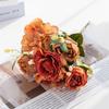 Elegant Artificial Flowers Fake Roses Bunches For Wedding And Home Decoration