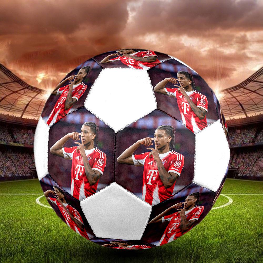 Michael Olise Bedruckter Fußball Größe 5, Maschinengenähtes PVC, Langlebig & Hoher Rückprall, Für Alle Altersgruppen Geeignet, Fanartikel, Spiele & Außenbereich.