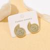 Starfish shell fashion stud earrings women's vacation leisure style conch acrylic gold-plated stud earrings hot-selling models