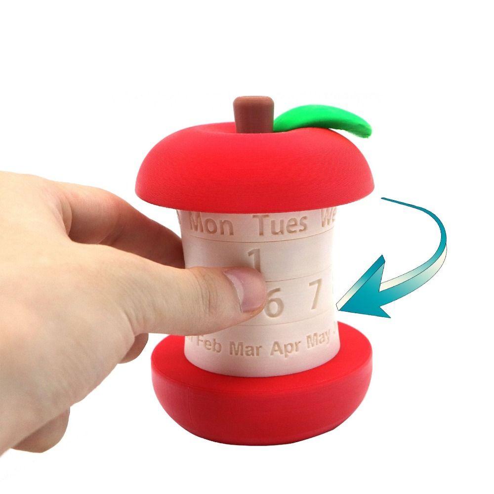 Unique Gift 3D Printed Calendar Tating Design Desktop Calendar Rotating Calendar  Christmas Gifts