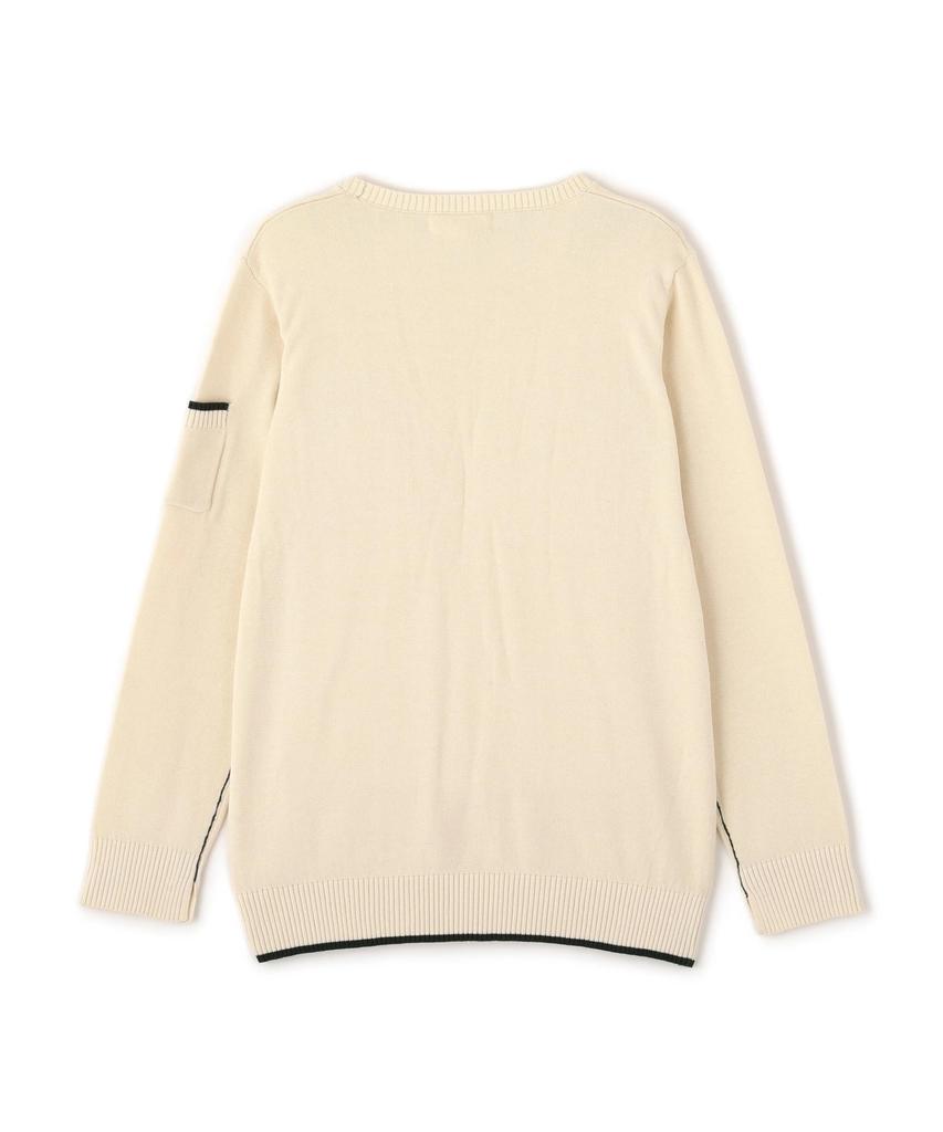 AVIREX FATIGUE KNIT TOP Ladies S 033 Off White 783-5240605