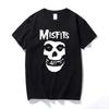 New Men's Hip-hop Punk Gothic Skull Cotton Short Sleeved T-shirt Cool And Trendy Demure Women's Summer Basic Top 90070