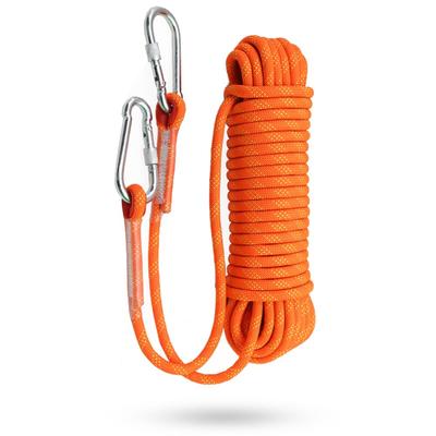 Rope 10mm Auxiliary Rope Multifunctional Rope Load Capacity 1000kg Multipurpose Rope with Carabiner Gardening Rope Tent Rope Polyester Paracord Safe