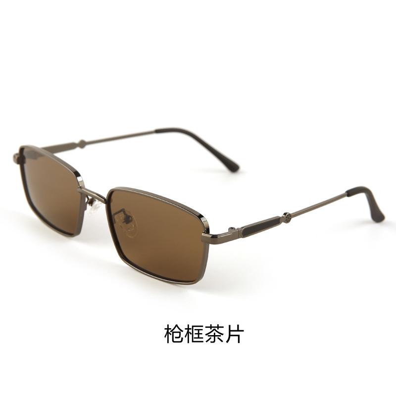 Retro small frame square sunglasses women's personalized polarized sunglasses UV-proof men's fashion glasses