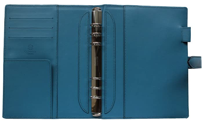 CCOMPANY LIMITED System Made In A5 6 20mm with Pen Turner 2 Second Planner, Planner, Japan, Size, Holes, Rings, Holder, (Blue)