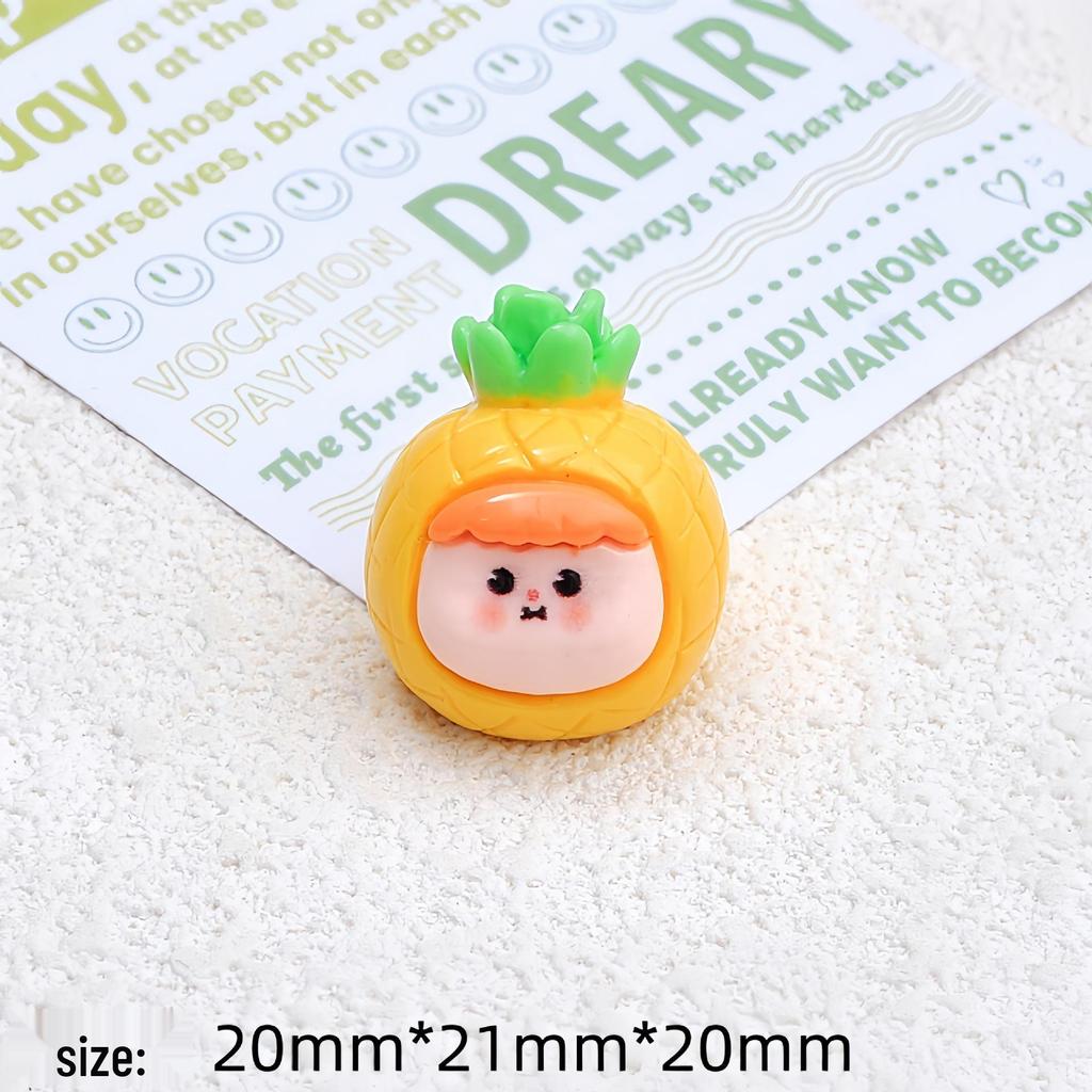 3D Fruit Doll Cartoon Charms for Hair Clips & Shoe Accessories