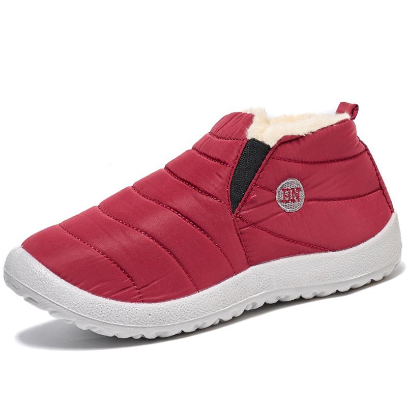Fashion Kidmi Winter Warm Soft Women Shoes Thickened Cold-proof Velvet Cotton Shoes Waterproof Warm Soft Soles Waterproof Cotton Shoes