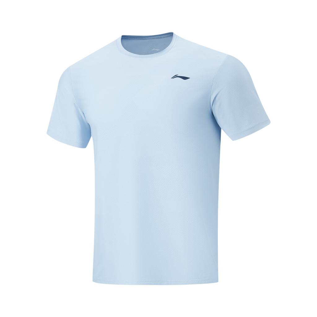 Li-Ning Fitness Series Round Neck Logo Letter Short Sleeve T-Shirt Men tops ATSW165-3