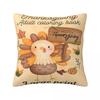 Pillow Case Happy Thanksgiving Day Soft Pillow Cover Morden Cushion Cover Graphic Pillowcases For Sofa Bedroom Home Decor