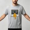 Soft Cotton Unisex Tshirt Funny Cat Computer Daily Schedule Art Print Oneck Trendy Pet Owner Casual Daily Outfit Tops