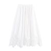Kaslead New Women Clothes Western Style Simple and Versatile Embroidery Midi Skirt 6303041