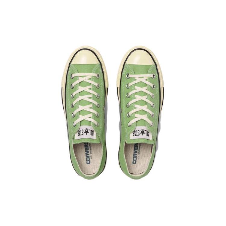 Converse ALL STAR US AGEDCOLORS OX Minimalist Style Abrasion Resistant Breathable Low top Canvas Shoes Unisex Green 31310941