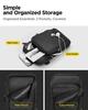 Spigen Klasden KD400 Shoulder Bag for Perfect for Everyday Outdoor and Black Smartphones, Use, Activities, Travel, (AFA07132)