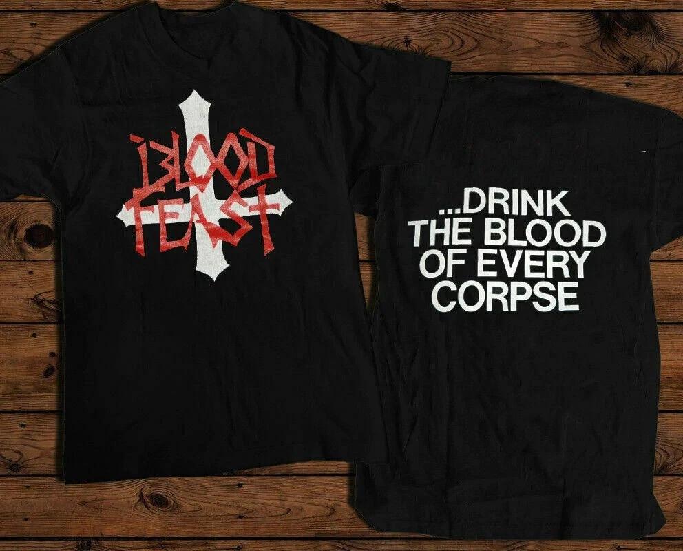 BLOOD FEAST 80S TOUR TSHIRT CONCERT UNISEX CASUAL TSHIRT Unisex T-Shirt S