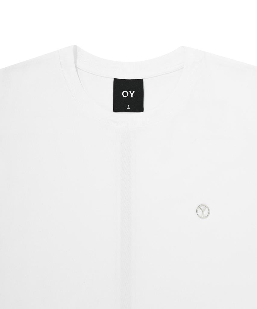 Opeunyadeu(Owai) Back Metal Zipper Logo T-White