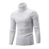 Men's Knitted Sweater Autumn and Winter European and American Turtleneck Twist Bottoming Sweater Men's