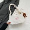 Color Blocking Armpit Bag, Women's Shoulder Bag, Casual Small Square Bag, Personalized Chain Bag