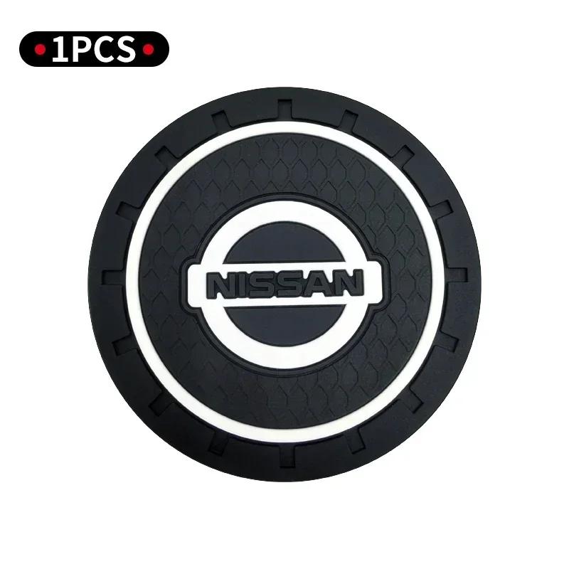 2 Stück Auto-Becherhalter Wasserschlitz Rutschfeste Matte Silikon für Nissan J10 X-Trail Qashqai Juke Leaf Micra NOTE Patrol Gadgets