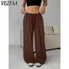Dammode Casual Enfärgat Tryck Hög Midja Byxor Byxor & Capris