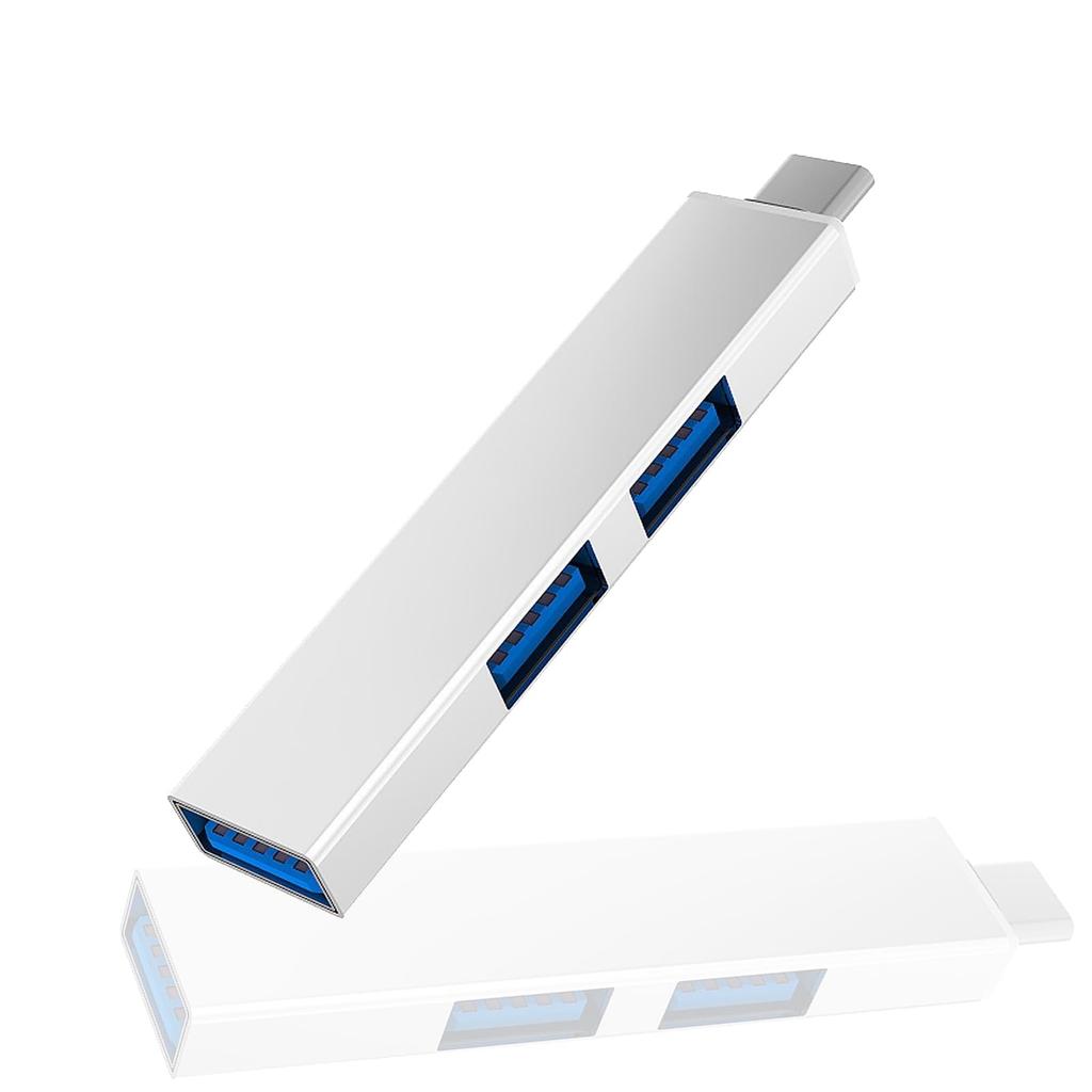 ALLVD USB USB USB Smartphone Converter USB Data Compatible with Ports On and Perfect for Working from Home Hub, Type-C Hub, 3-Port Hub, High-Speed