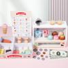 Wooden Ice Cream Shop Role-Play Cash Register for Kids