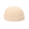 Bonnet  Hat Solid Color Women Skullcap Knitted Brimless Hat Korean Style Beanie Hats Men Docker Cap
