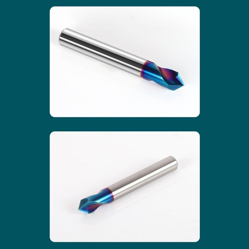 90 Degree 2 Flute Location Center Metal Cutter Router Bit Milling Tool For Aluminum Engraving Router Bit Accessories