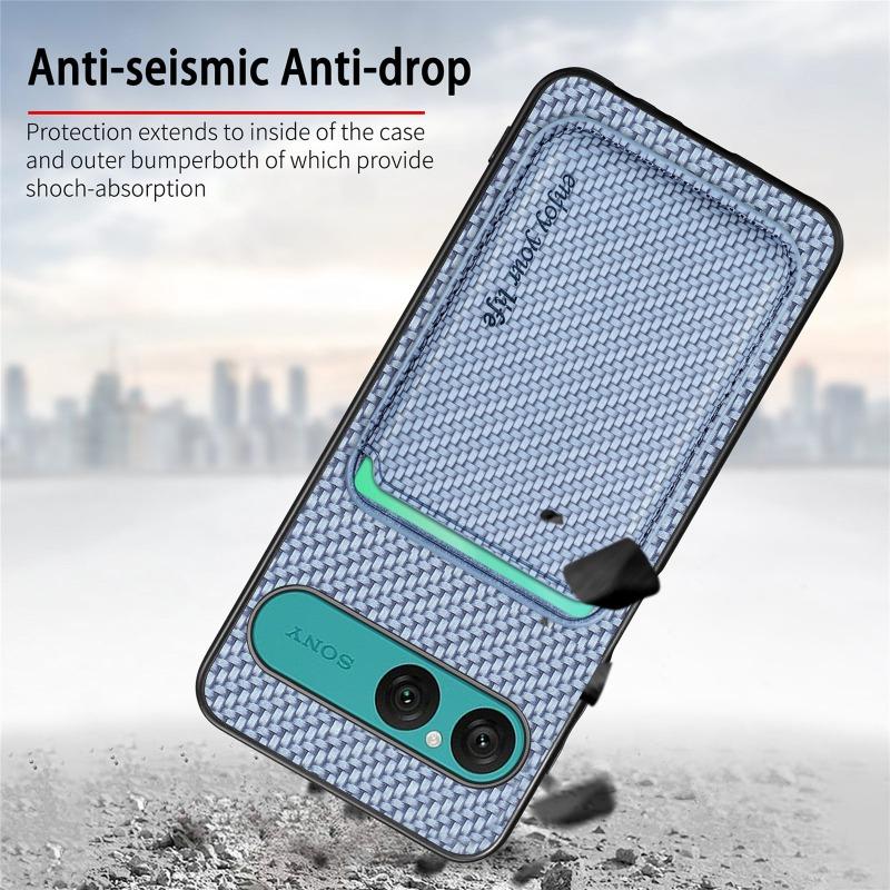 For Sony Xperia 10 VII Case  Wallet Card Holder Cover for Sony Xperia 10 V II 10vii Wireless Charger Magnetic Case