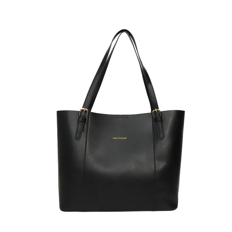 Korean Style Color Block Large Capacity Tote Bag - Women's Fashionable High-End Versatile Shoulder Bag