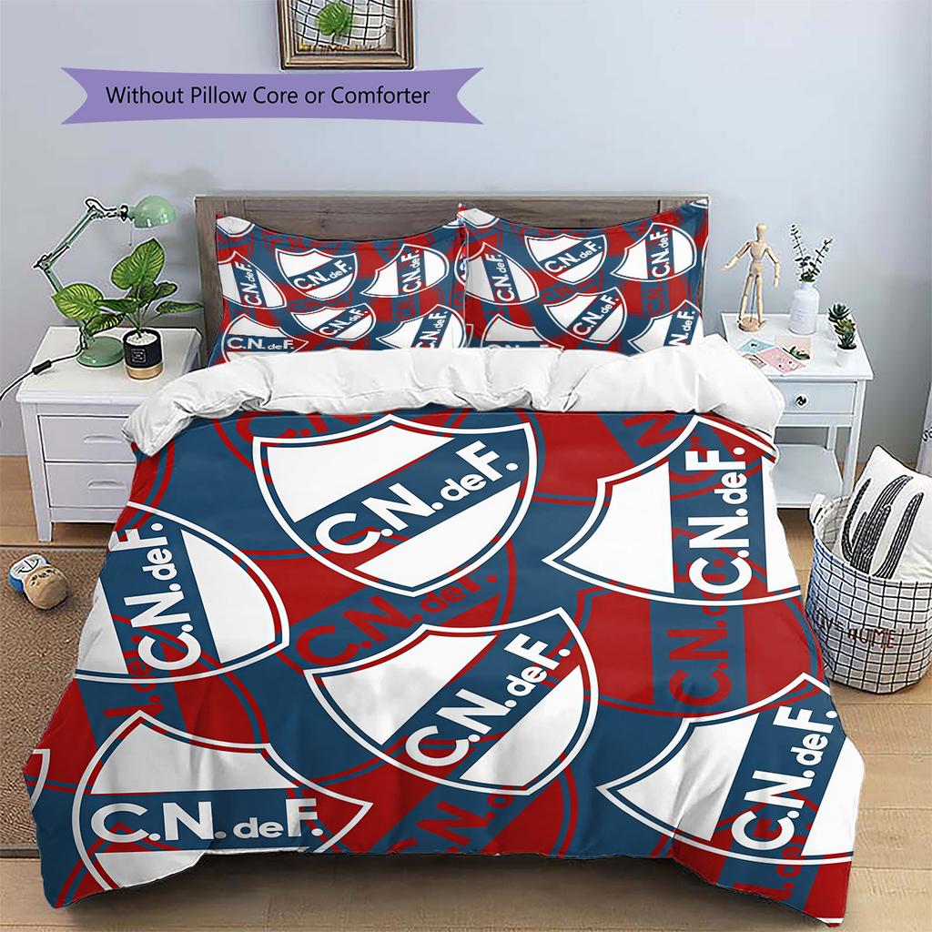 Club Atletico Independiente2 Pattern Bedding Quilt Set  Home Decoration  Gift (1 * duvet cover + 2 * pillowcase  without core)