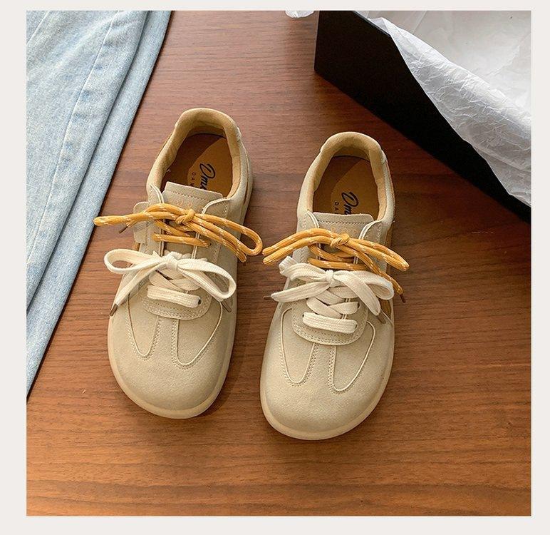 American retro German training shoes women's 2025 autumn new soft-soled sports and leisure versatile light leather board shoes trendy shoes