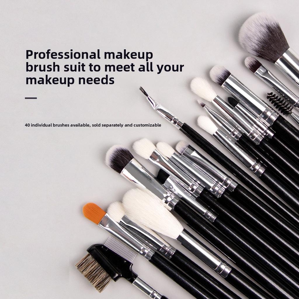 Professional Makeup Artist Makeup Brush 40 Set, Soft Hair Loose Powder Brush, Eyeshadow Brush, Full Set of Makeup and Beauty Tools