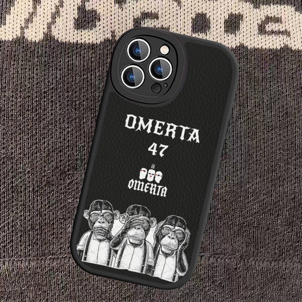 Fashion O-OmertaS 47 Phone Case For IPhone 16 15 14 13 Pro Max 11 12 Plus Leather Silicone Cover