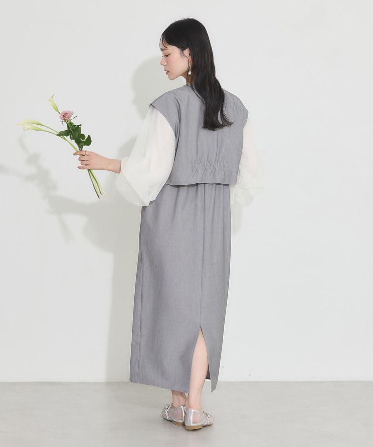 Music Casual Dress Set of Vest Gray [Earth & Ecology] 2, + Camisole, Women's,