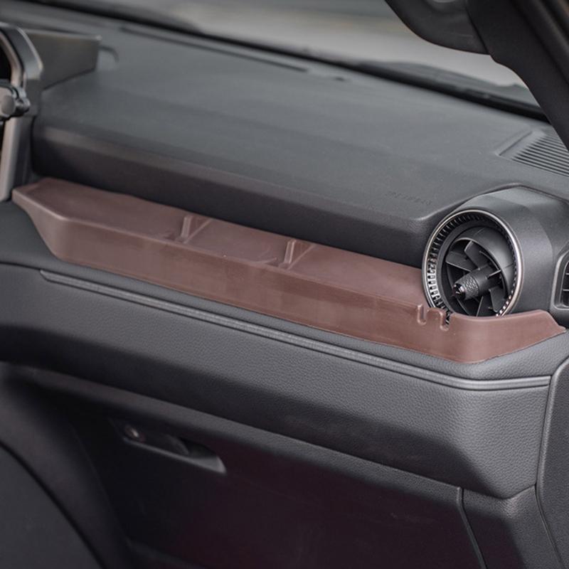 Vehicle Silicone dashboard Tray Organizers Soft Dashboard Storage Solution Noise Reduction Accessory Upgrades for Prado LC250