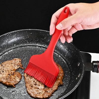 Oil Brush Evenly Spread Wide Brush Head Comfortable Grip Hanging Hole Heat Resistant Basting Brush Extra Large Silicone Pastry Brush Camping Supplies