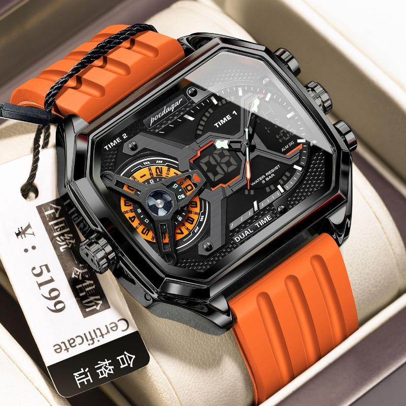 Multifunctional Electronic Watch New Trendy Fashion Men's Watch