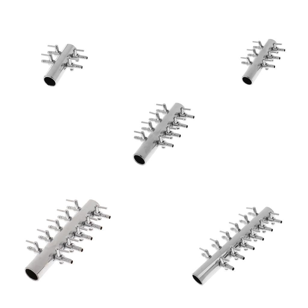 4/6/8/10/12 Way Pump Manifold for Marine Fish Tank Aquarium