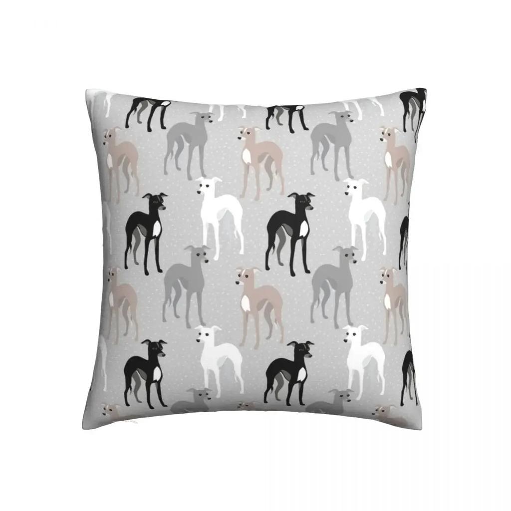 Greyhounds Pillowcase Polyester Cushion Cover Decoration Sloughi Azawakh Dog Pillow Case Cover Home Dropshipping 45X45cm
