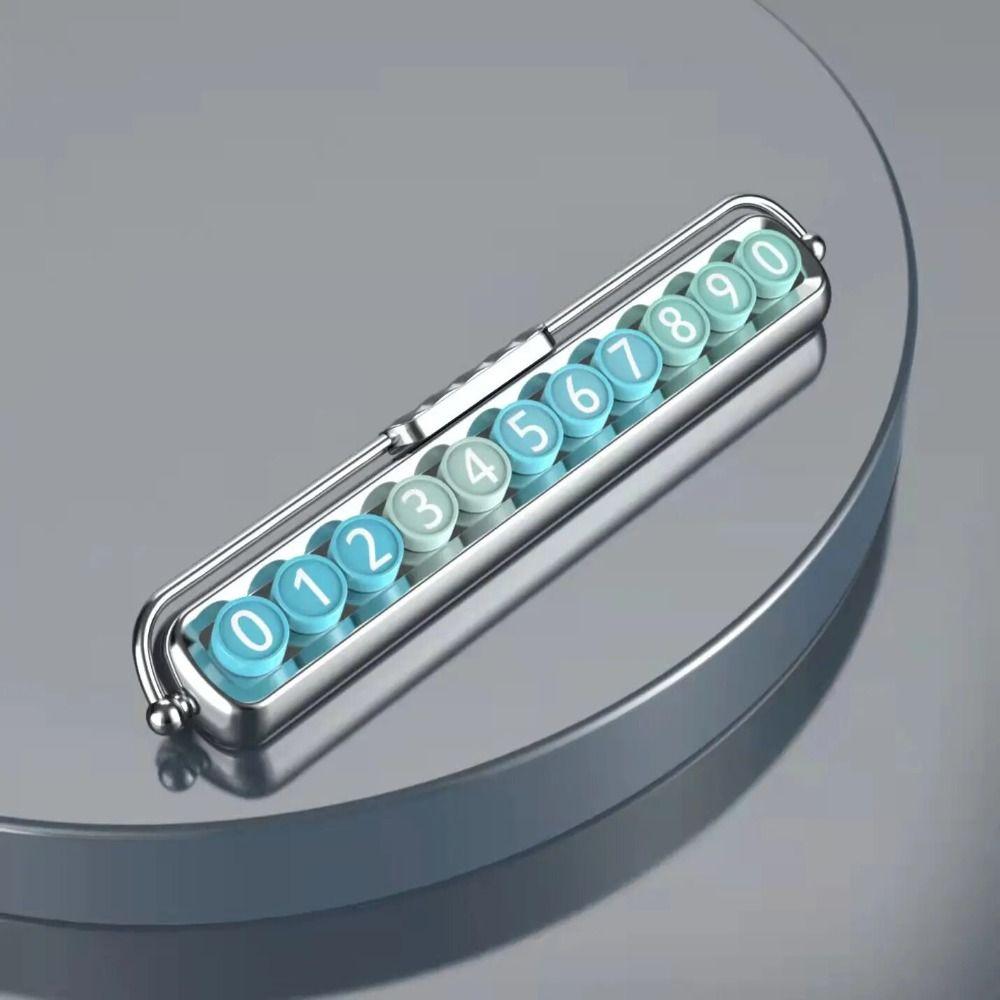 Auto Concealed Telephone Number Plate Gold Silver Black Car Interior Decor  Car Ornaments