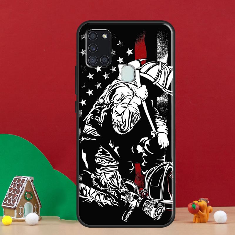 Firefighter Heroes Fireman Case For Samsung Galaxy A54 A34 A14 A51 A71 A50 A52S A12 A22 A32 A52 A53 A33 A13 Cover Coque
