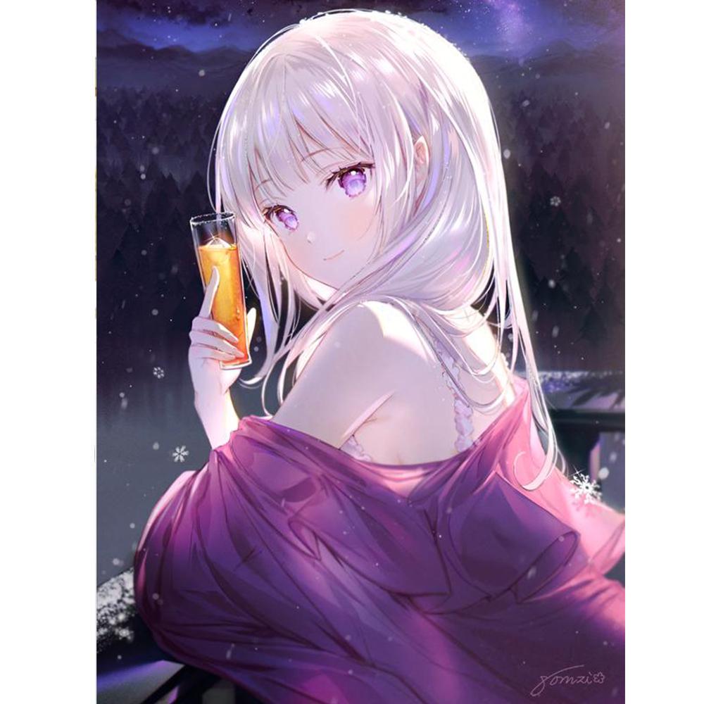 5D DIY Round Full Round Diamond Painting Anime Diamond Embroidery Complete Home Decorative Gift