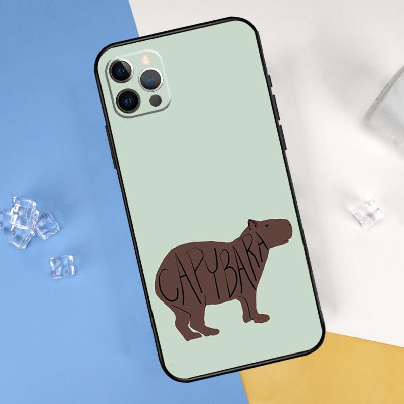 

Capybara lovely animal Phone Case For iPhone 16 Pro 15 Pro 11 13 14 Pro Max 12 Mini XR 16 15 Plus 16e Cover Shell iPhone 13 Pro