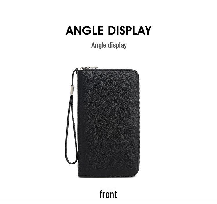 Xiangyin 2024 Women's Genuine Leather Long Wallet & Coin Purse - Niche Design, Cowhide Clutch, Slim Style