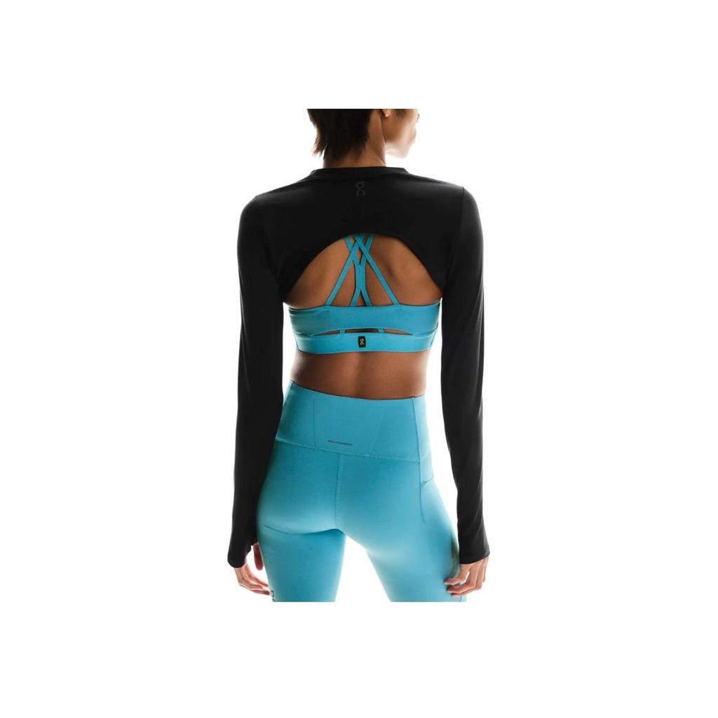 On Studio Bolero Bequemes Modisches Weiches Langarm Yoga T-Shirt Damen Tops 1WF31020553